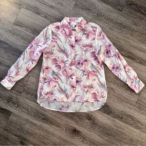 Bailey 44 Sheer Floral Button Down